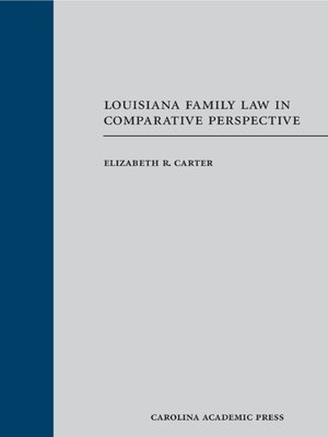 cover image of Louisiana Family Law in Comparative Perspective